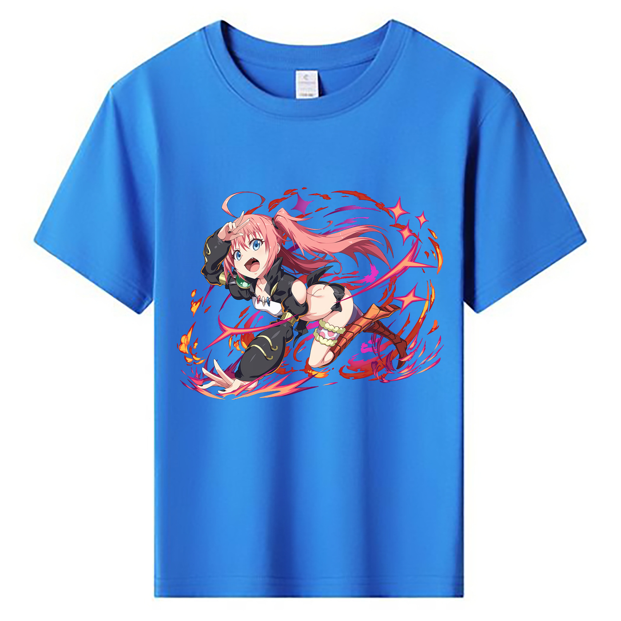 （画像用） 転スラ Regarding Reincarnated to Slime 綿100％キッズTシャツ（フロントプリント）